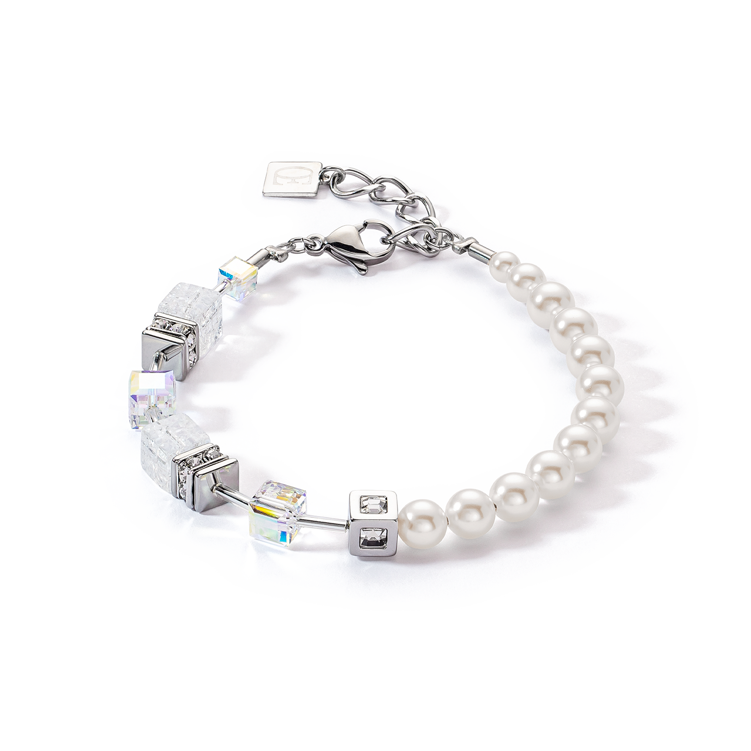 coeur-de-lion-geocube-precious-fusion-pearls-armband-wei image 1