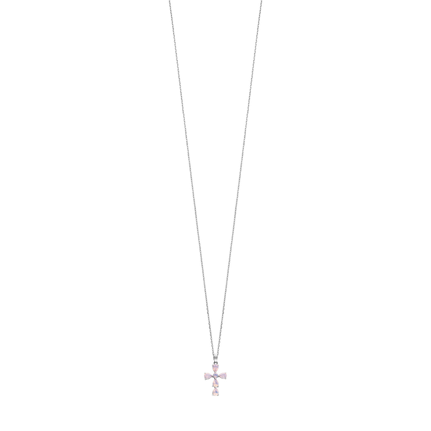 julie-julsen-kreuz-kette-mit-anh-nger-silber-mit-6-zirkonia-perlmutt image 4