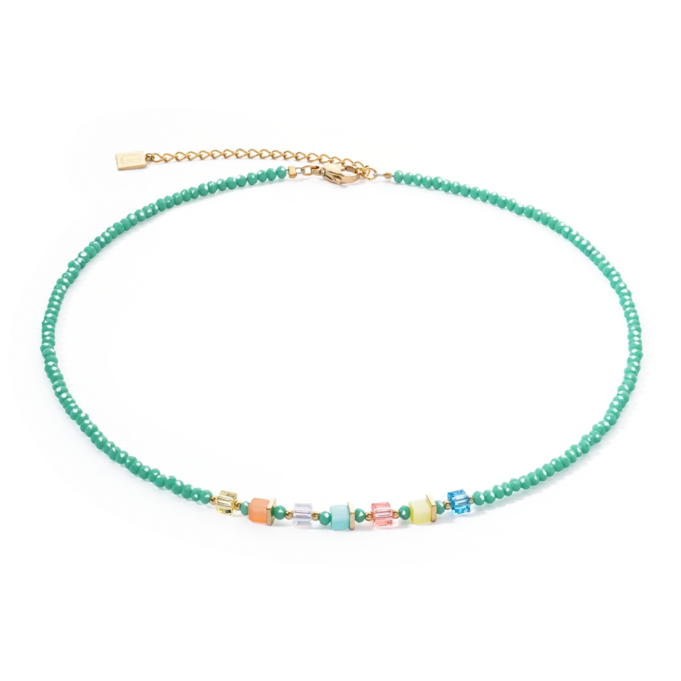 coeur-de-lion-joyful-colours-halskette-gr-n-multicolor-gold image 1