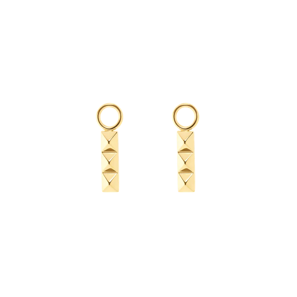 coeur-de-lion-ear-me-up-charm-spikes-trio-bar-gold-creolen-charm-edelstahl image 1
