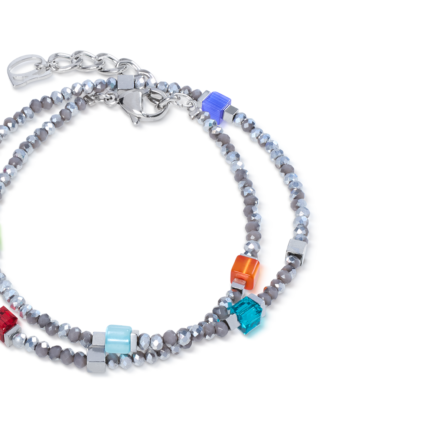 coeur-de-lion-joyful-colours-flex-armband-silber-multicolor image 2