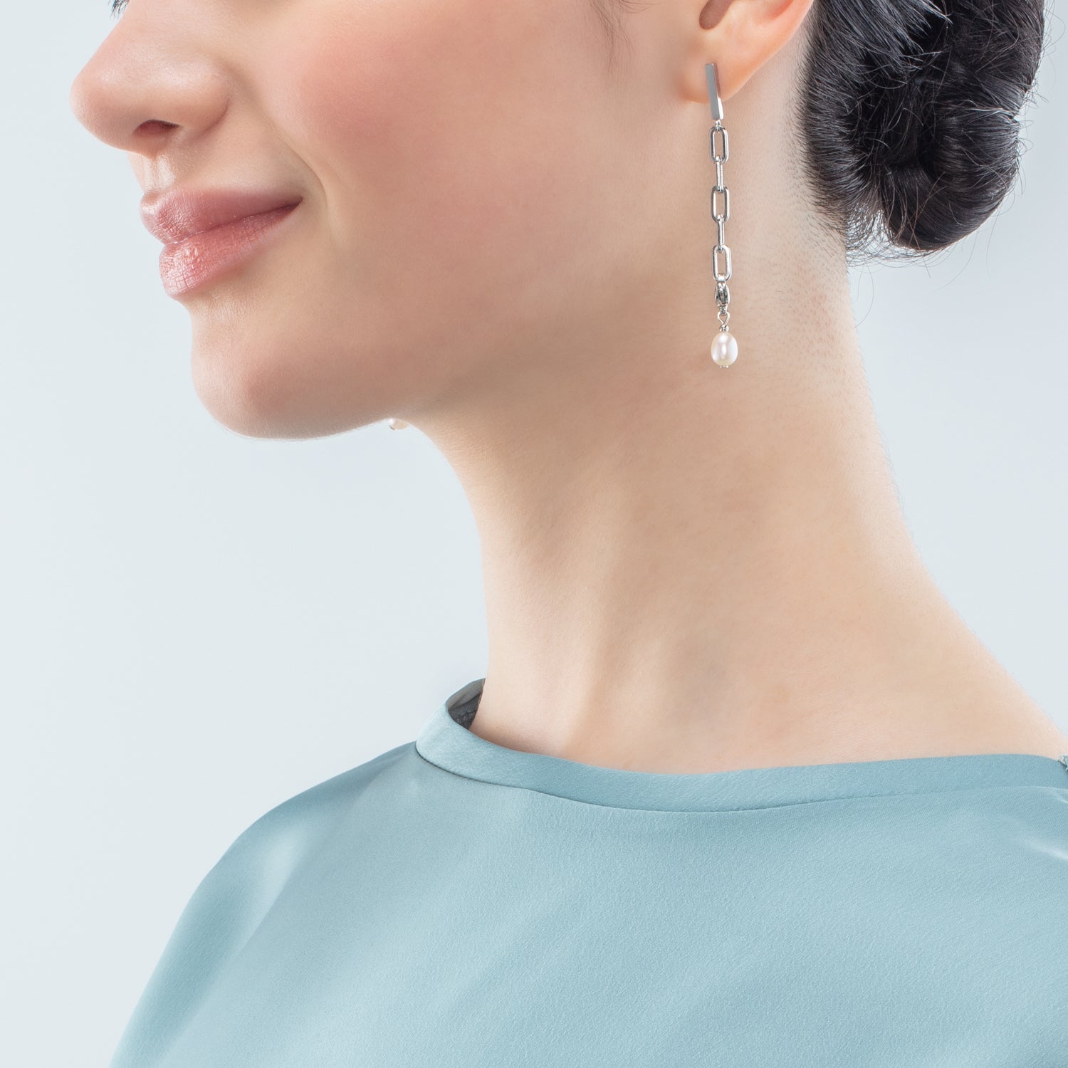 coeur-de-lion-ohrringe-modern-chain-s-wasserperlen-charms-silber image 4