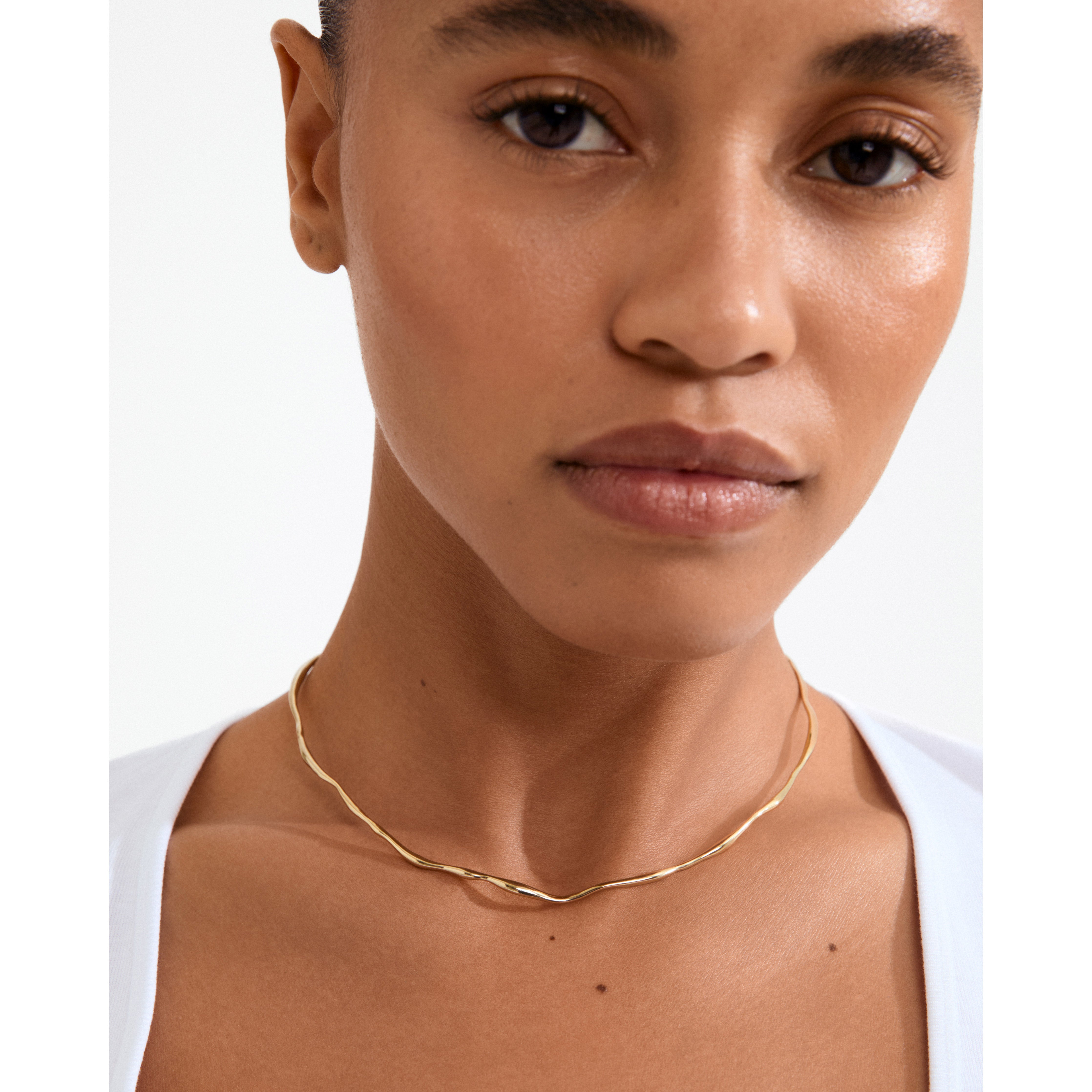 pilgrim-x-dea-pave-cuff-necklace-choker-18k-vergoldet-recycled-silber image 3