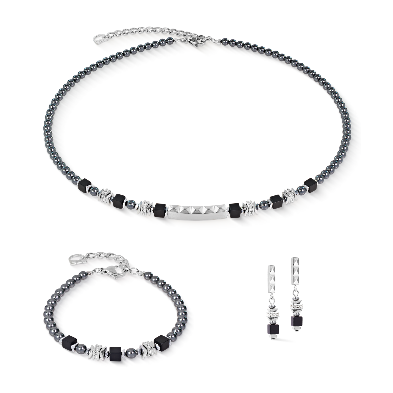 coeur-de-lion-beads-pearls-spike-armband-anthracite-mit-swarovski-crystal-pearls image 3