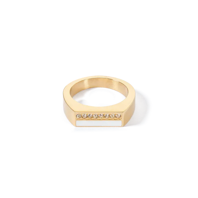 coeur-de-lion-brilliant-square-stripes-ring-gold-wei image 1