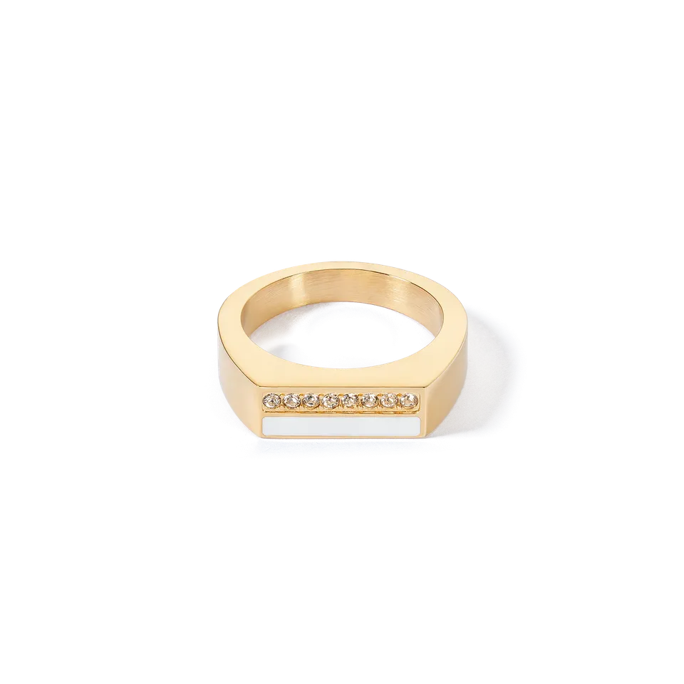 coeur-de-lion-brilliant-square-stripes-ring-gold-wei image 1