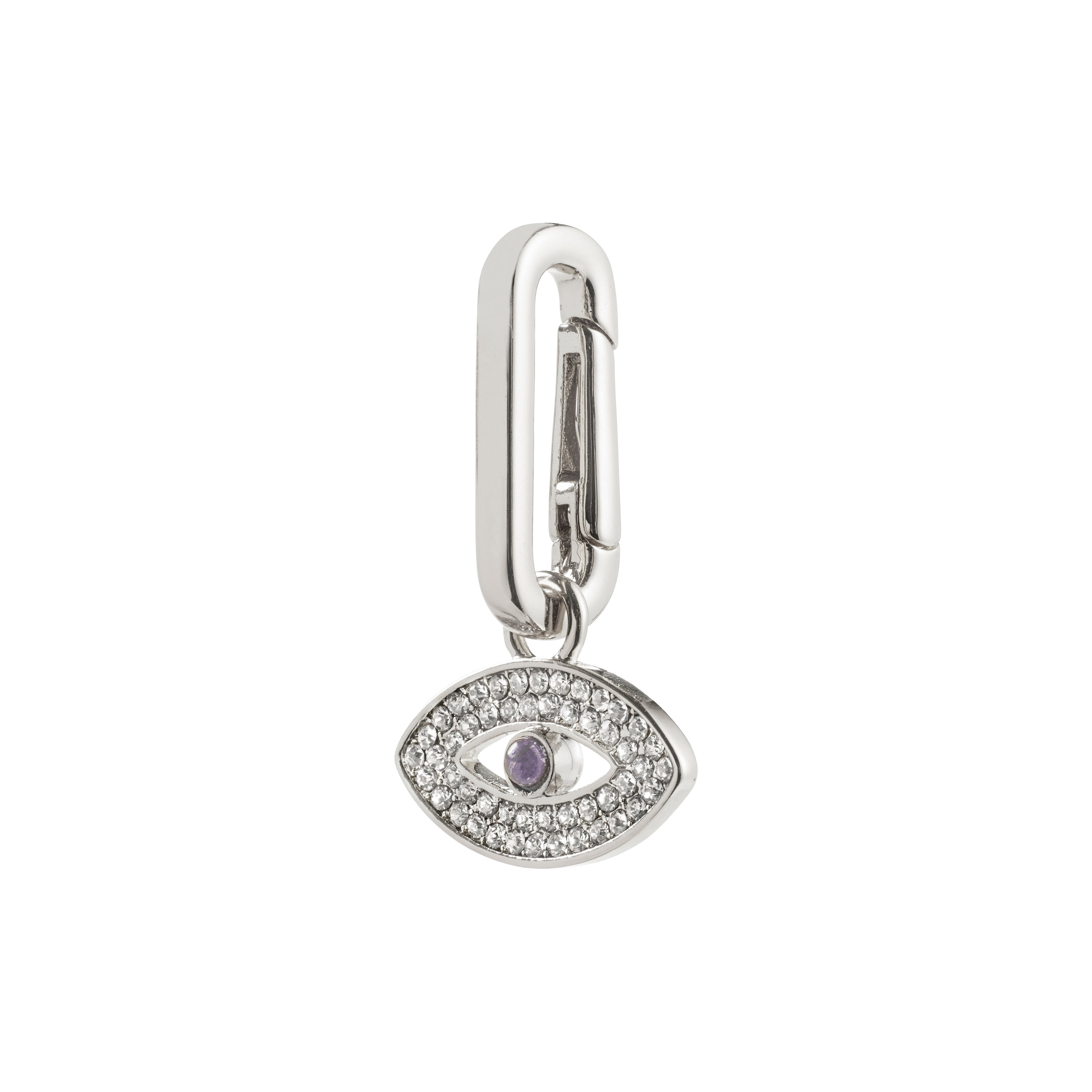 pilgrim-charm-eye-anh-nger-versilbert-mit-preciosa-kristallen image 1