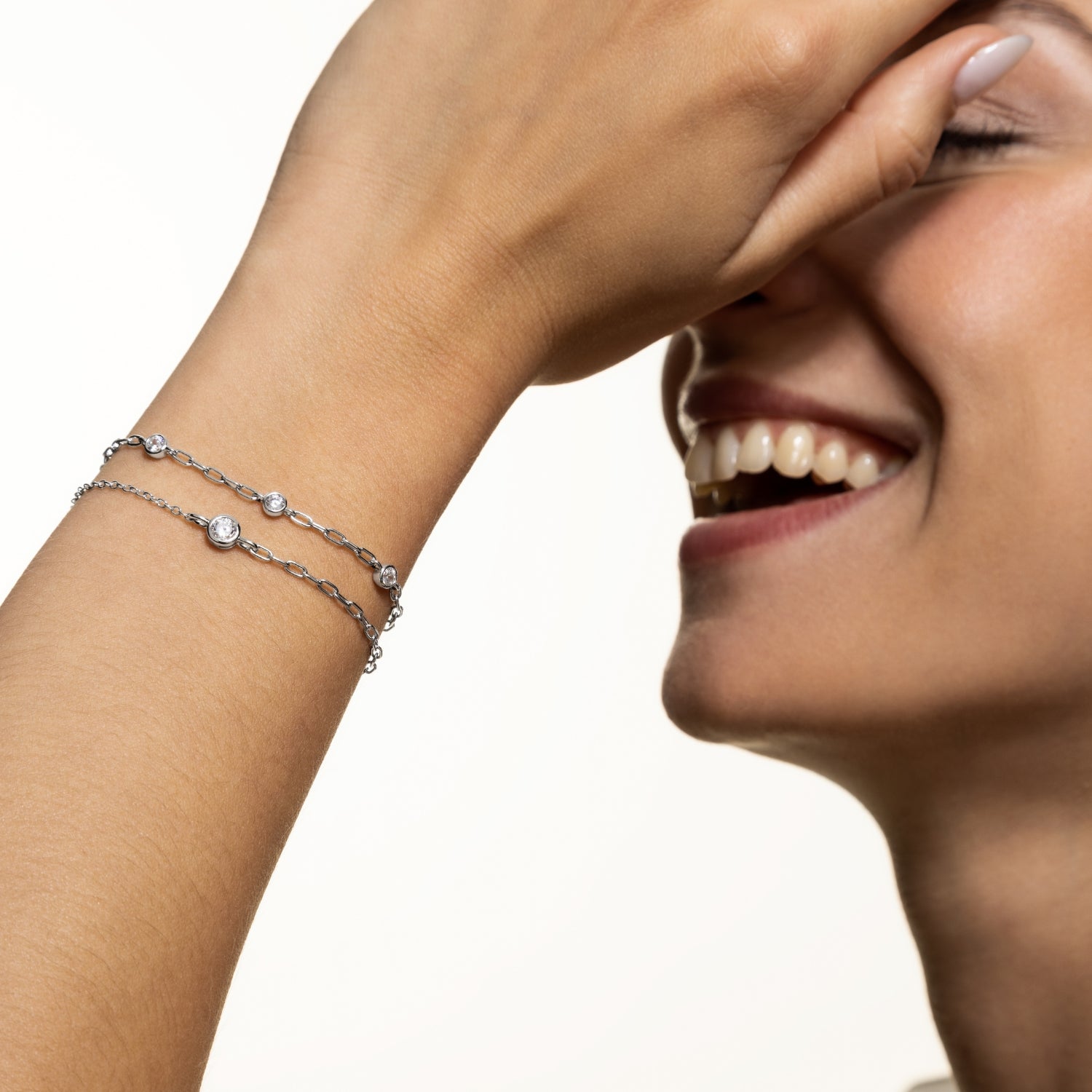 xenox-linked-armband-925-sterlingsilber-rhodiniert-mit-zirkonia image 5