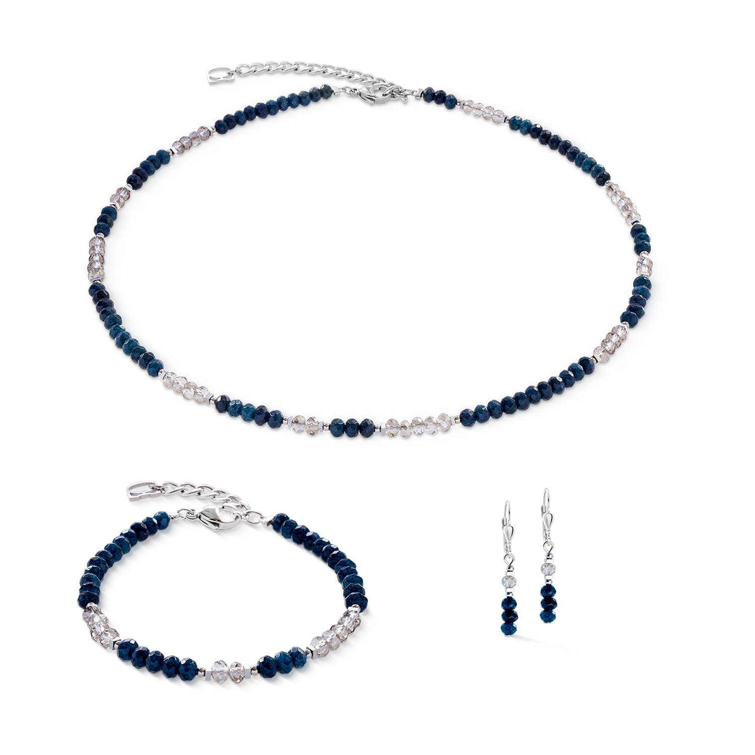 coeur-de-lion-rhythm-jade-navy-halskette-silber-42-cm-6-cm image 3