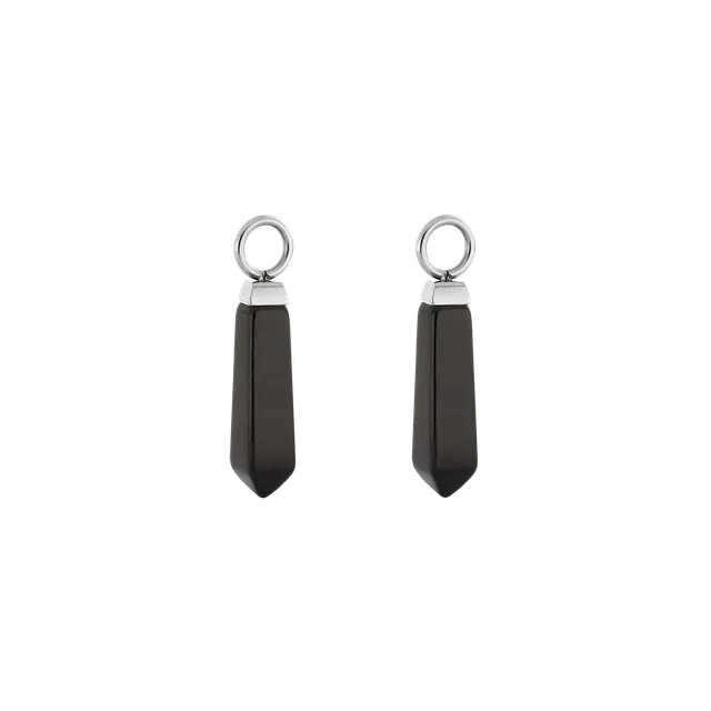 coeur-de-lion-ear-me-up-charm-obelisk-silber-schwarz image 1