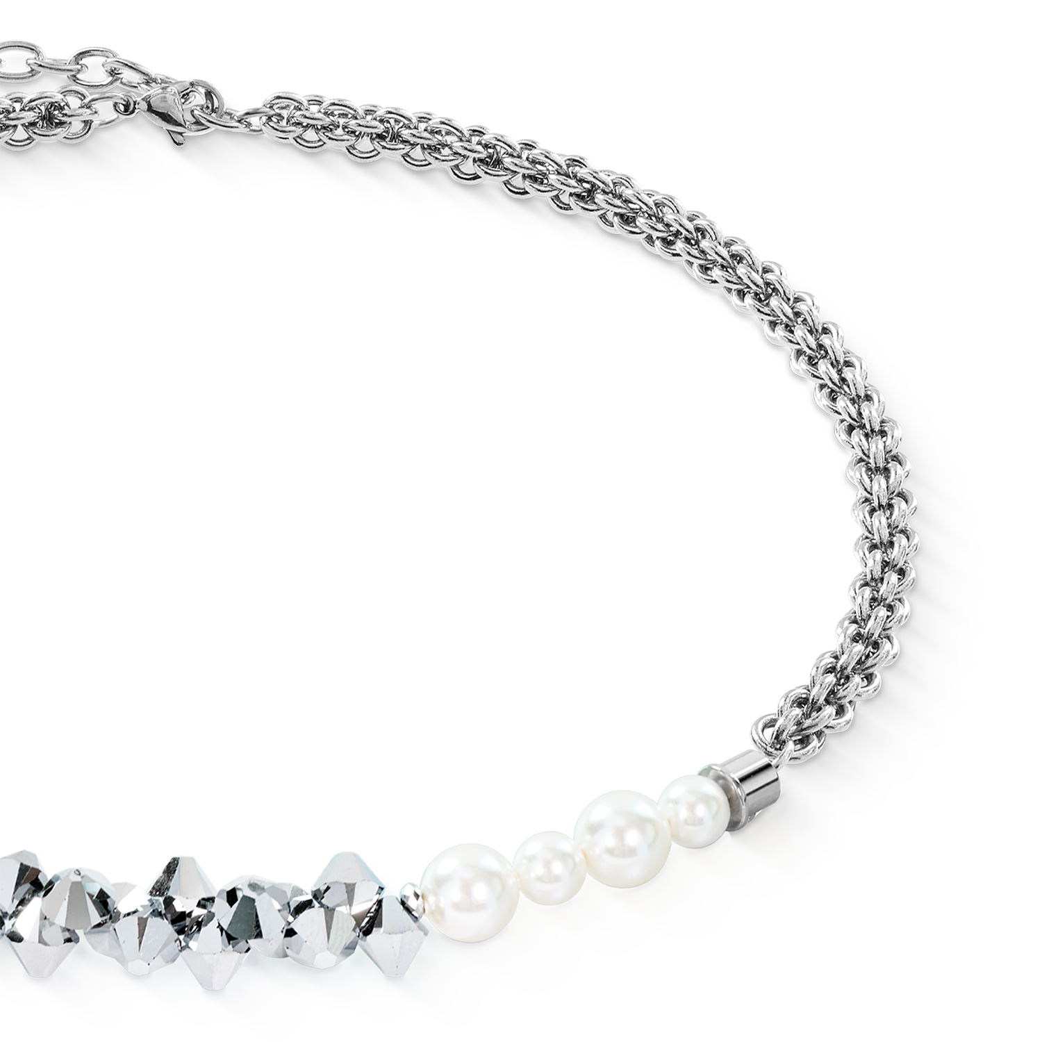 coeur-de-lion-halskette-dancing-crystals-fusion-silber-42-6-cm image 2