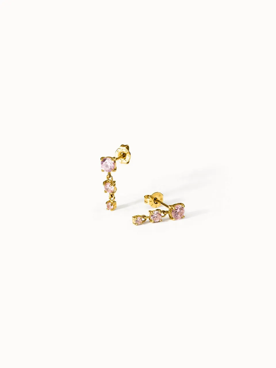 purelei-pink-glamour-ohrringe-pinke-zirkonia-ohrstecker-in-gold-silber-und-ros-g image 1