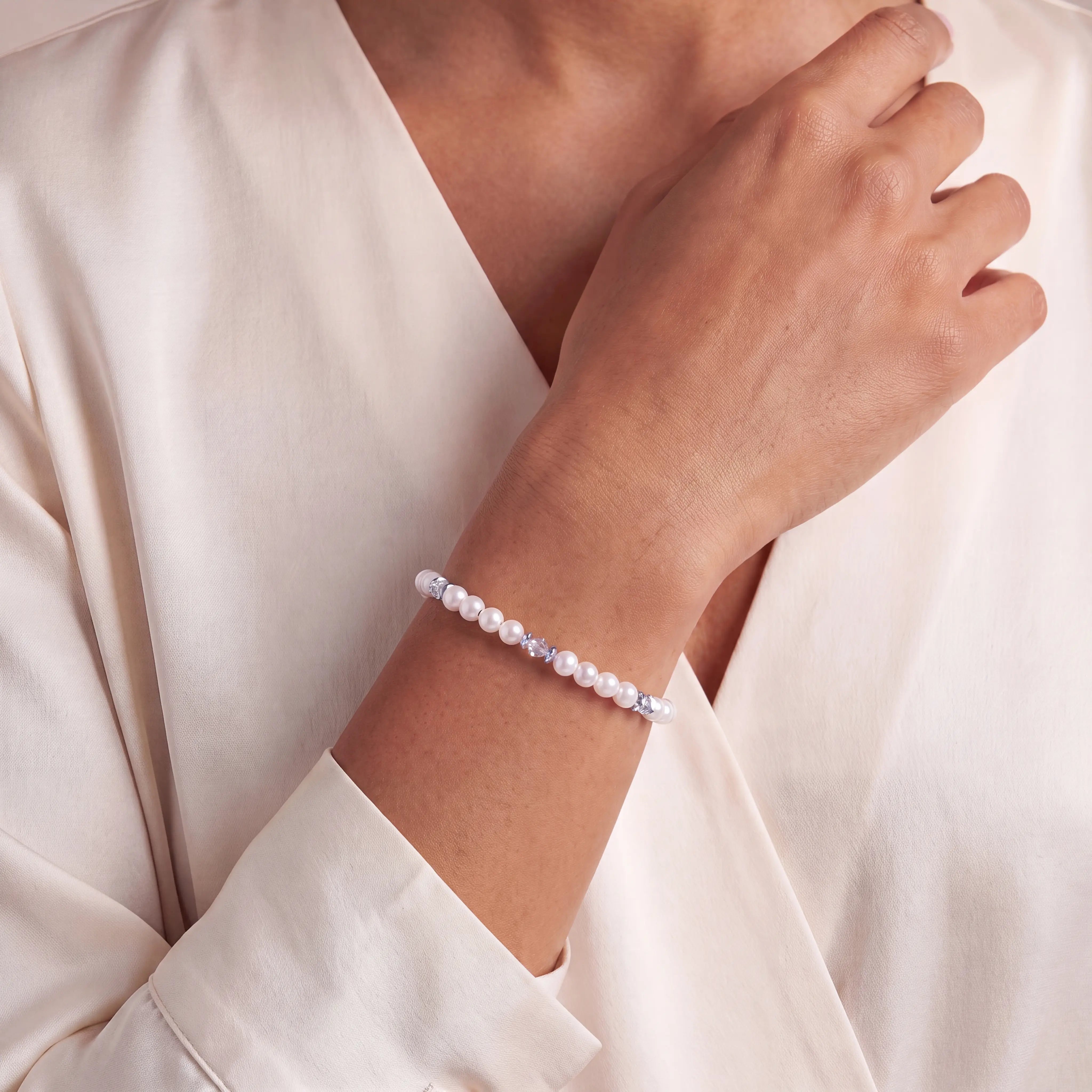 coeur-de-lion-modern-icon-pearl-armband-silber-wei-17-5-cm image 4