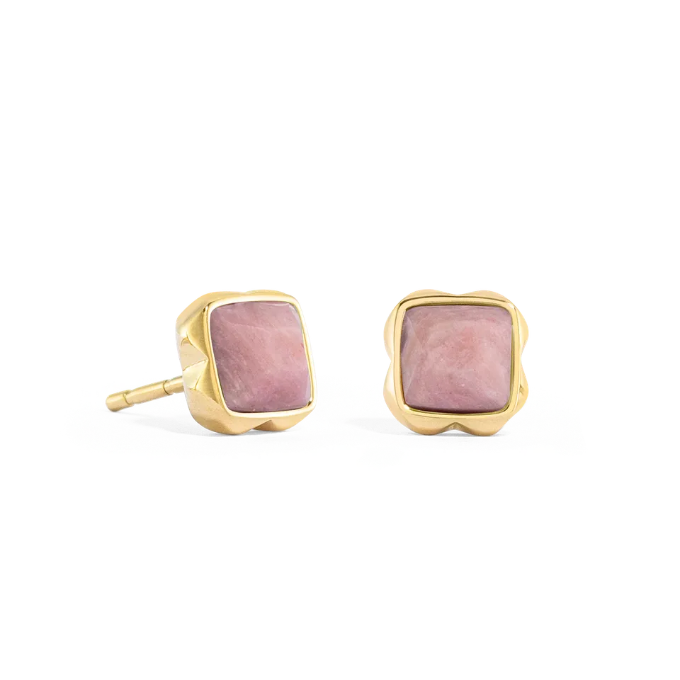 coeur-de-lion-birthstone-juli-ohrringe-rhodochrosit-gold-ohrstecker-0-8-cm image 1
