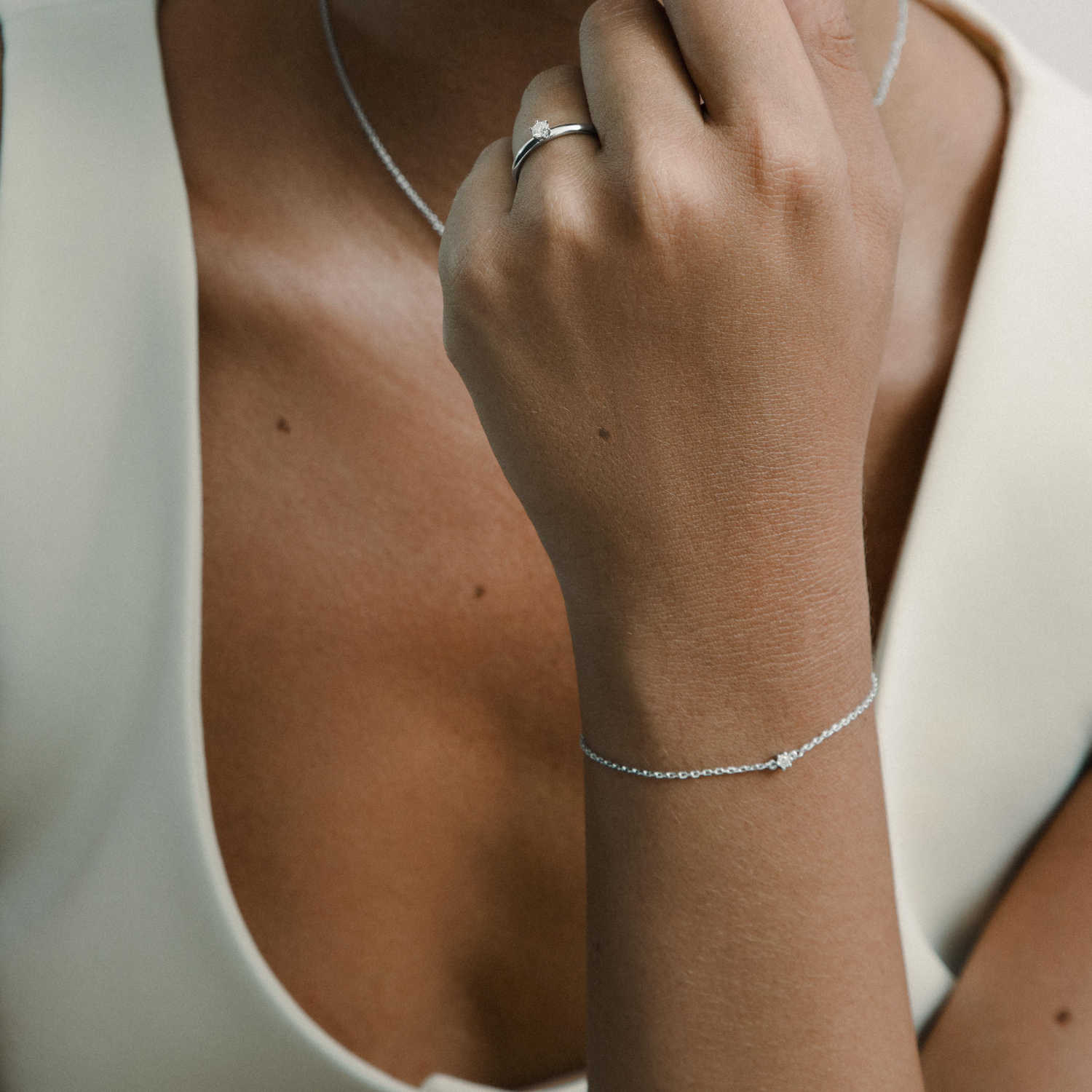 xenox-pure-essentials-krappe-armband-925-sterlingsilber-mit-lab-grown-diamonds image 3