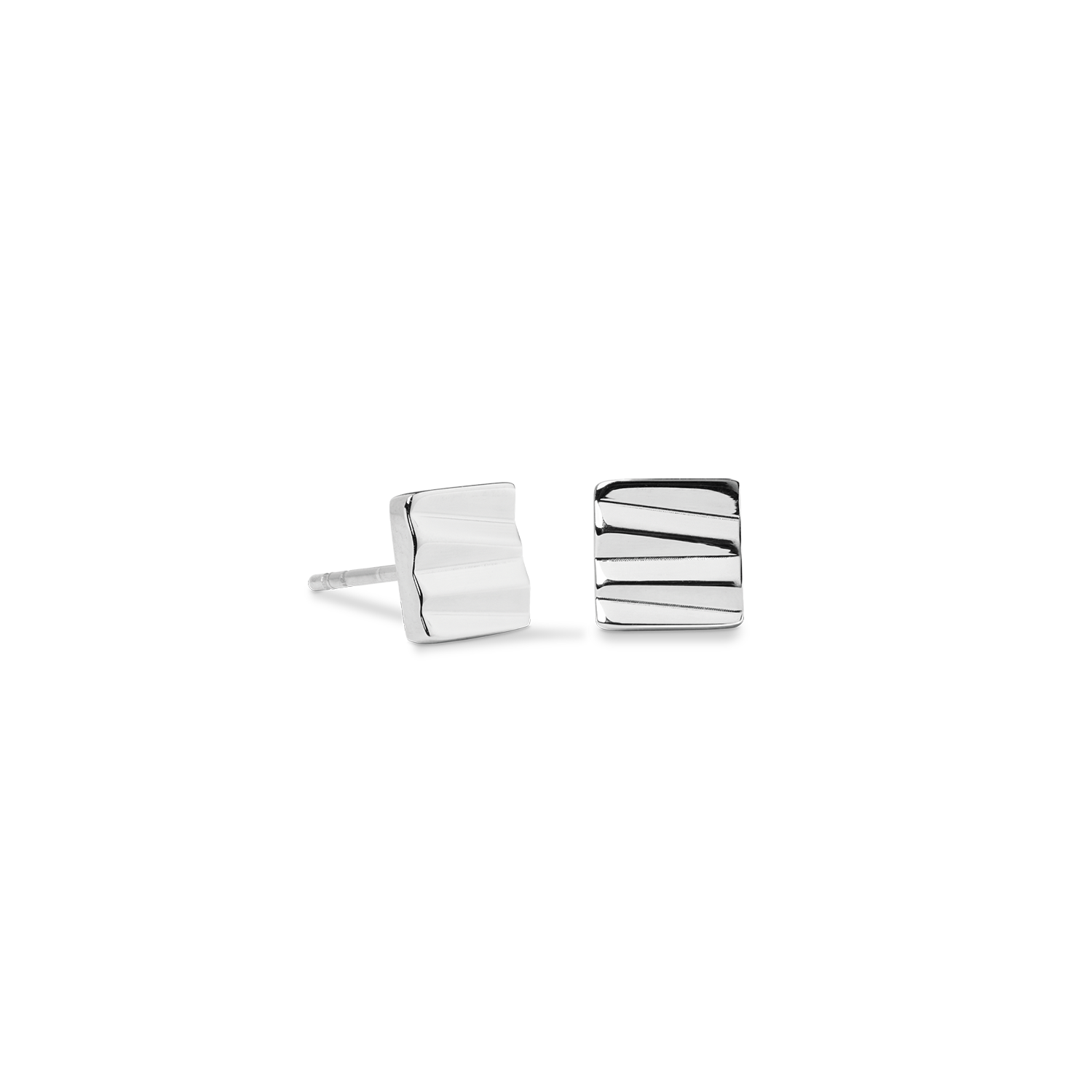 coeur-de-lion-square-wave-ohrstecker-silber-edelstahl image 2