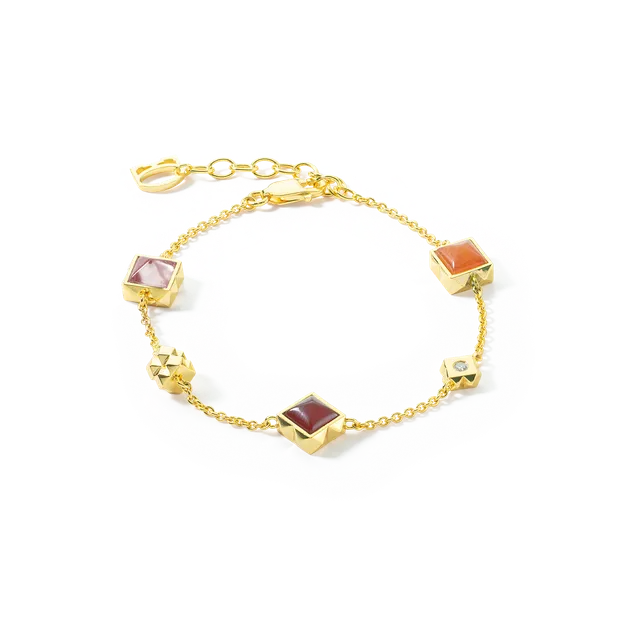 coeur-de-lion-station-collection-armband-fine-edition-gold-rot image 1