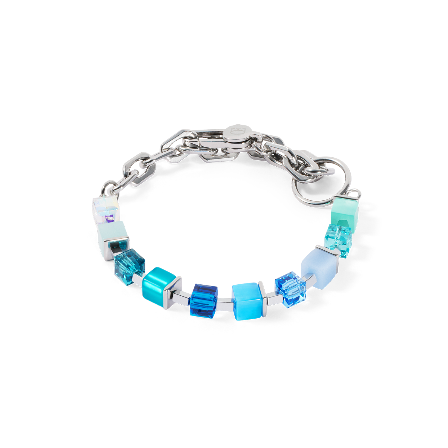 coeur-de-lion-cube-fusion-charm-armband-silber-ocean image 1