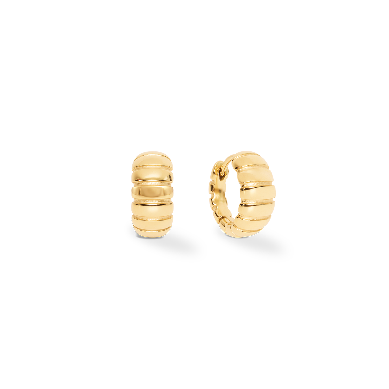 coeur-de-lion-structure-creolen-1-4-cm-gold image 2