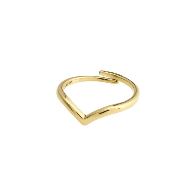 pilgrim-lulu-stapelring-goldplattiert image 1