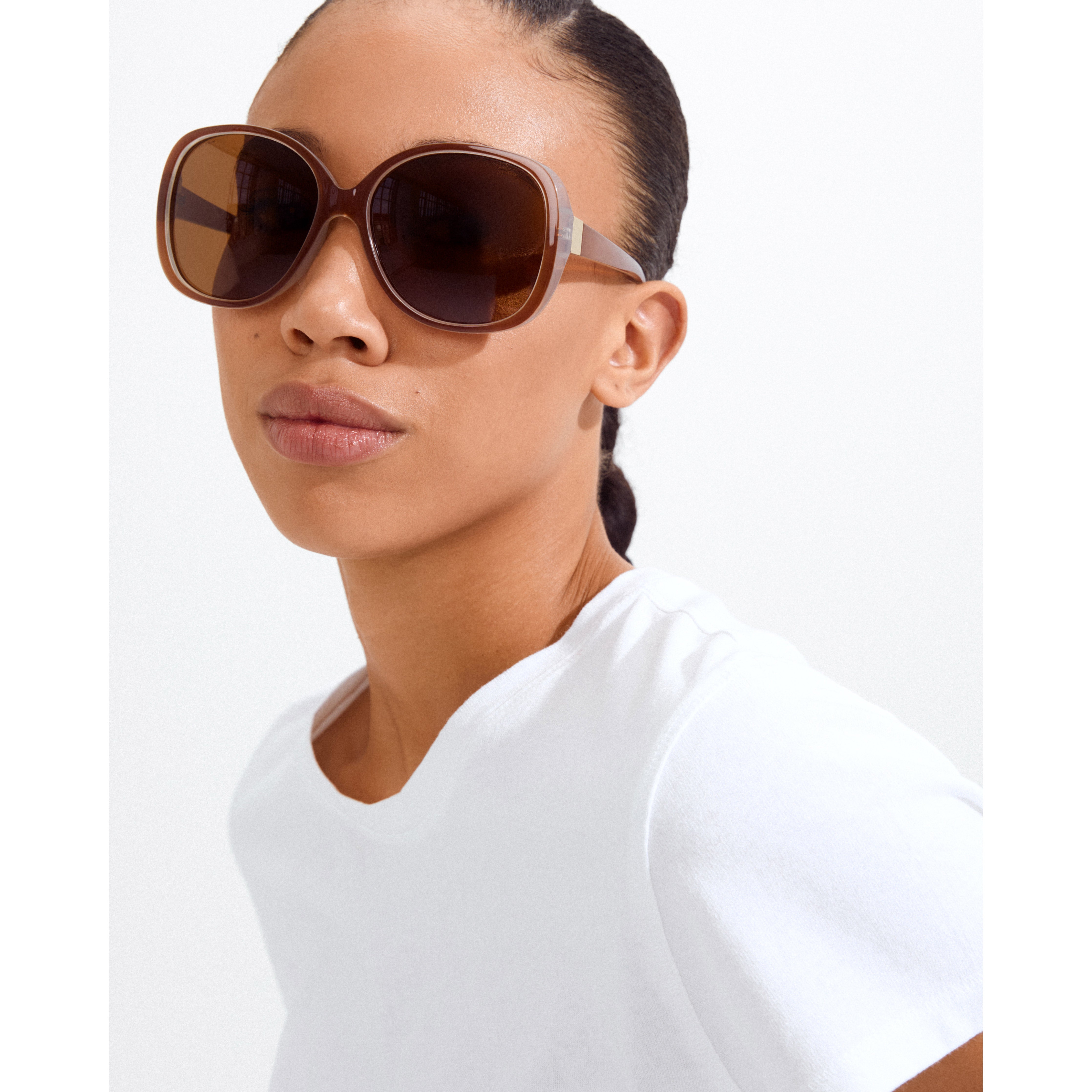 pilgrim-parker-oversize-retro-sonnenbrille-hellbraun image 3