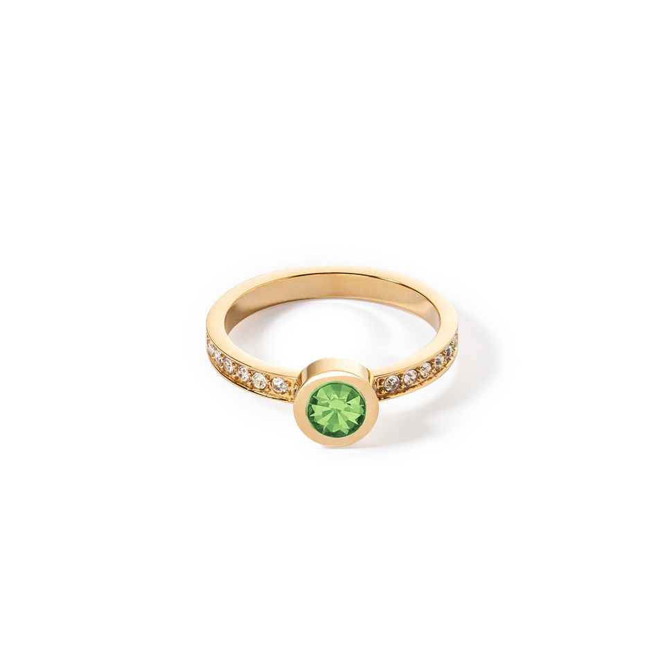 coeur-de-lion-sparkling-dots-ring-gold-gr-n-mit-gr-nem-kristall image 1