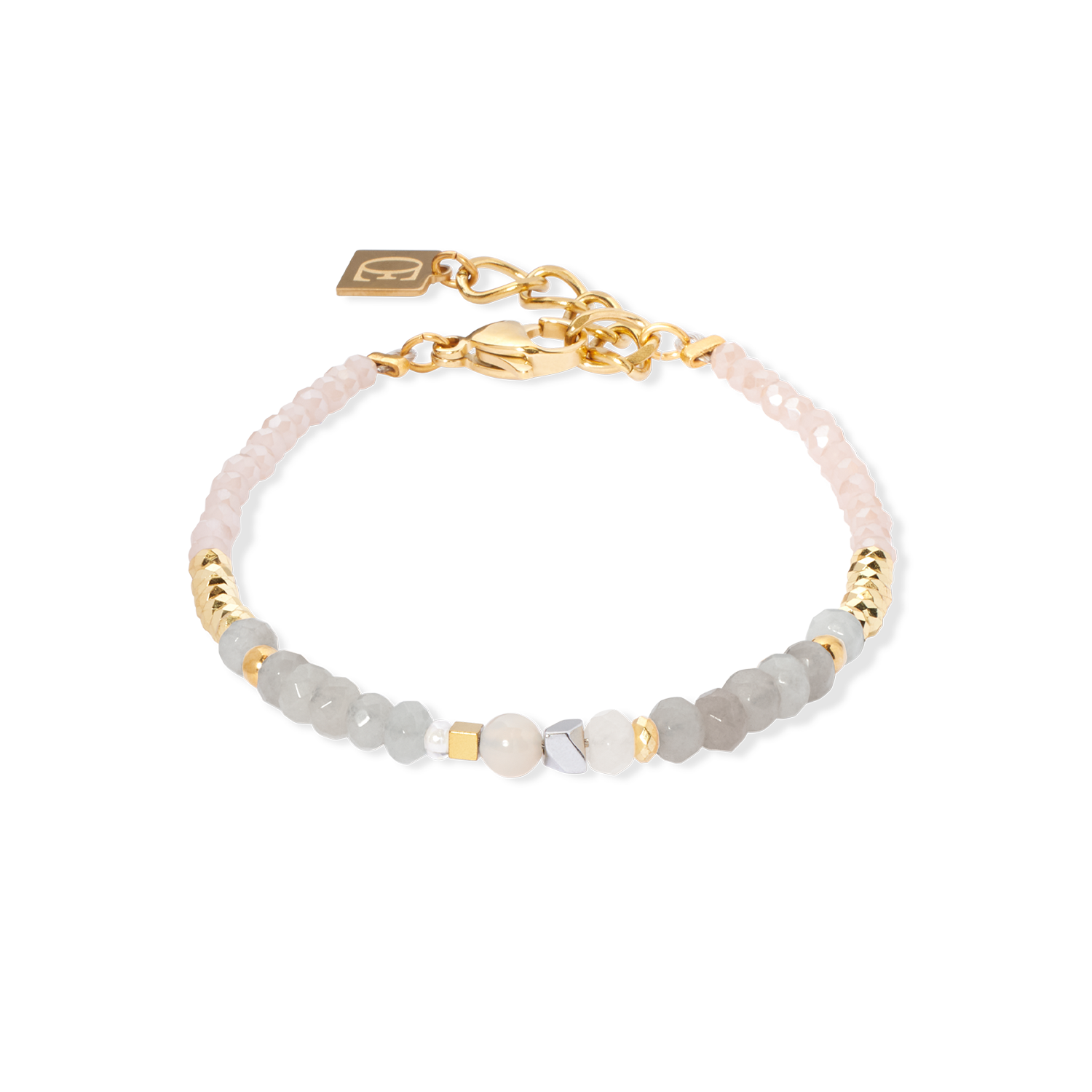 coeur-de-lion-armband-amulett-modern-future-gold-beige image 1