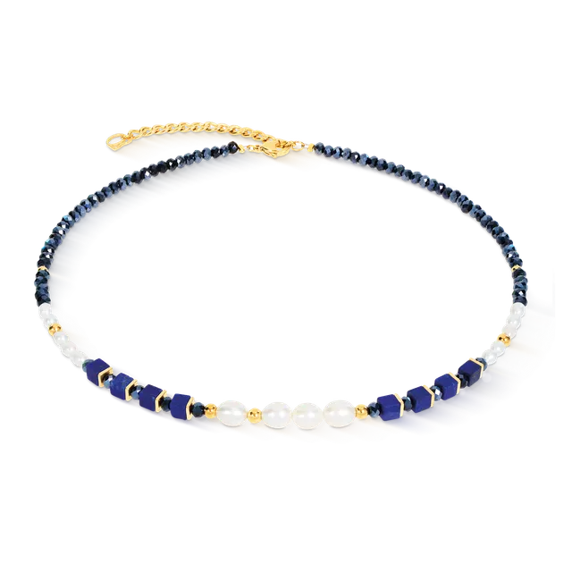 coeur-de-lion-halskette-cosmic-pearls-midnight-gold image 1
