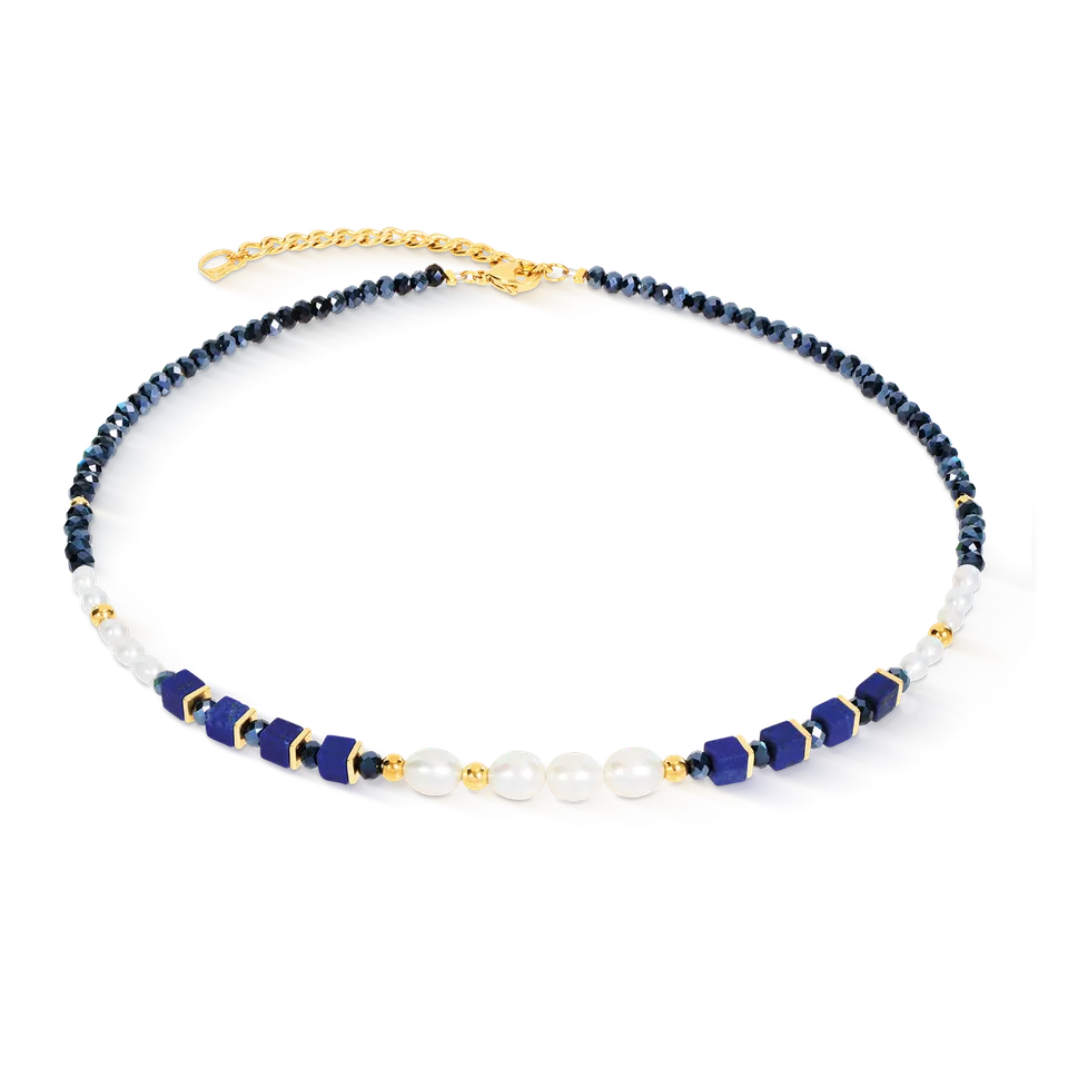 coeur-de-lion-halskette-cosmic-pearls-midnight-gold image 1