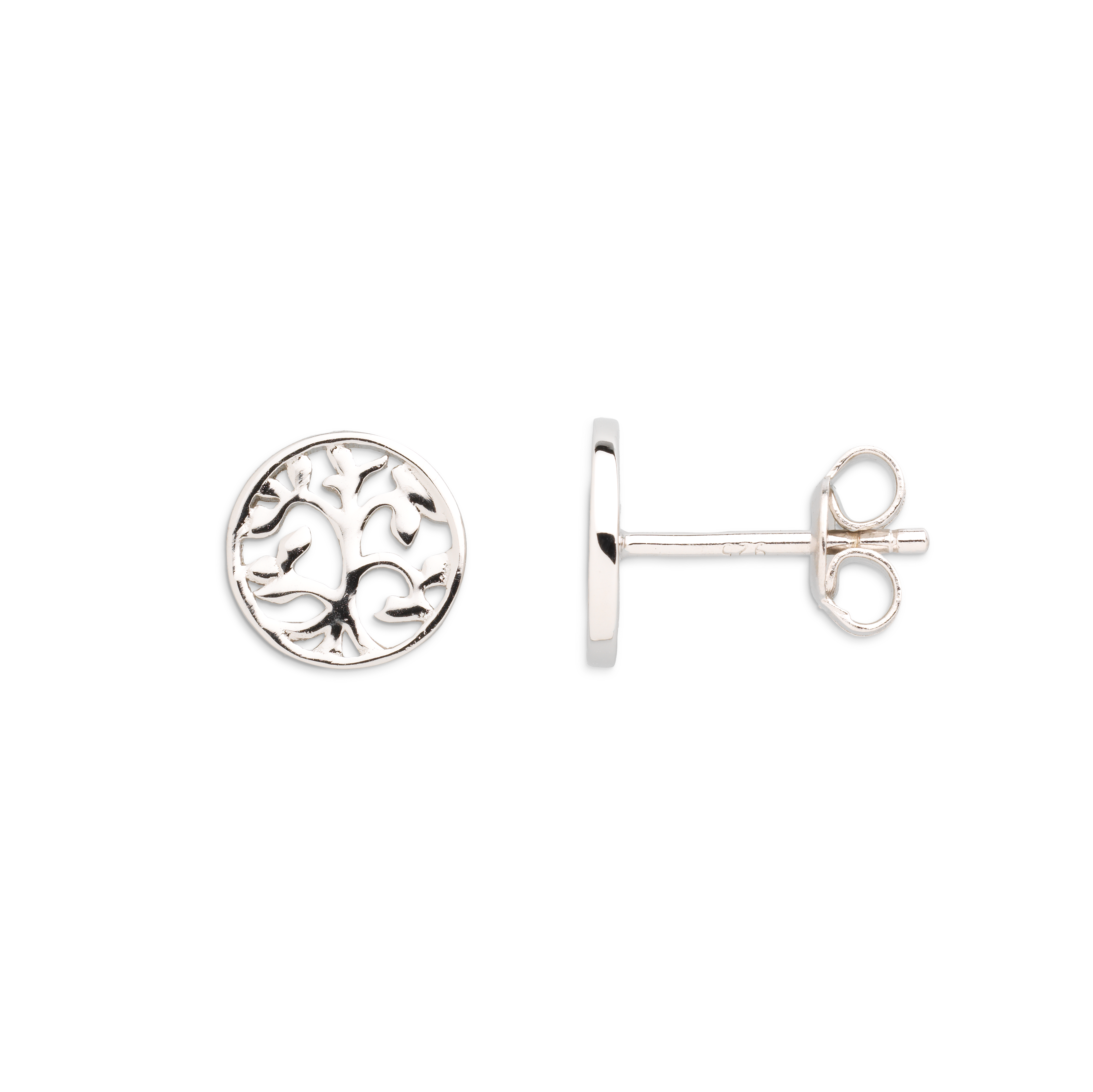xenox-lebensbaum-ohrringe-925-sterlingsilber-rhodiniert-ohrstecker image 1