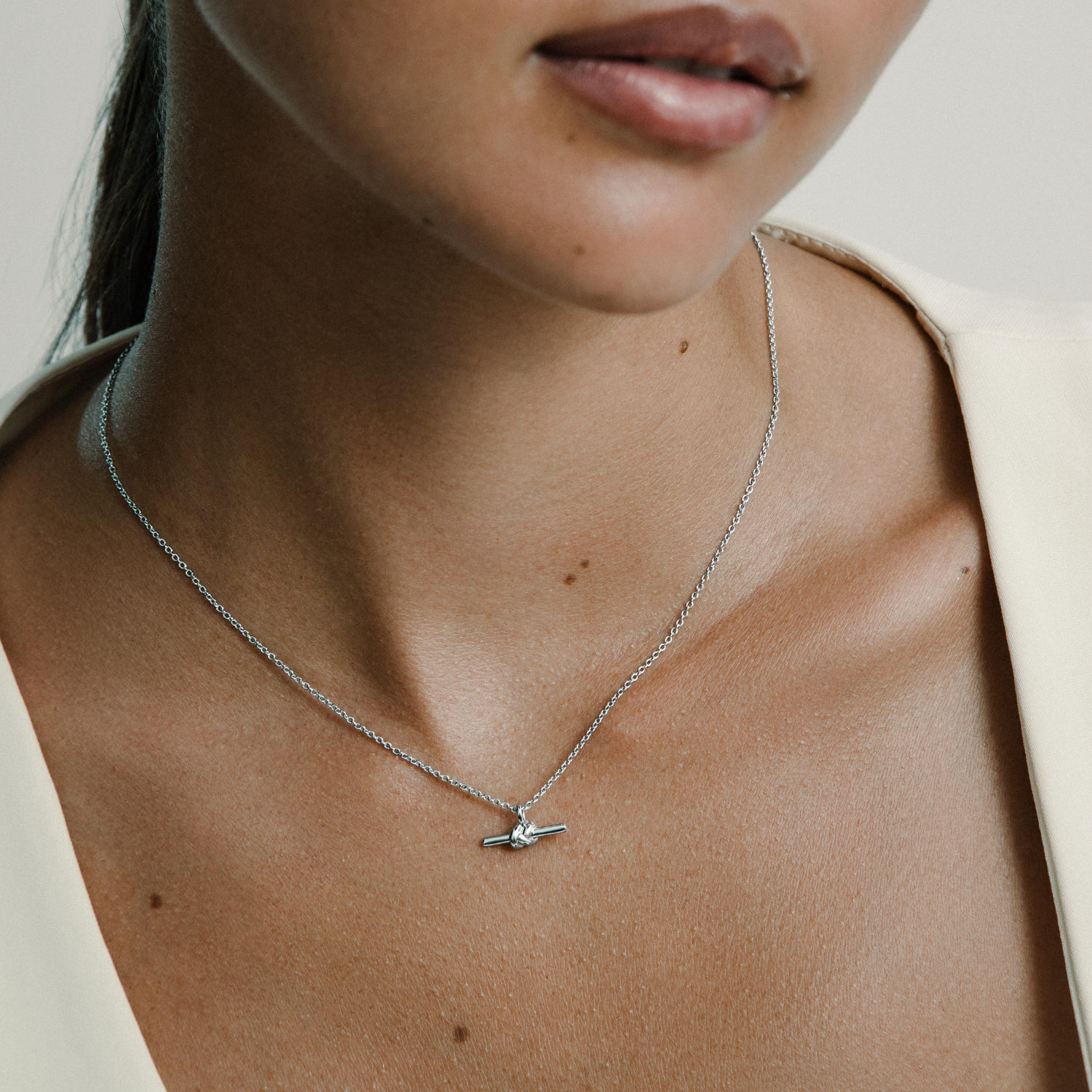 xenox-knot-halskette-925-sterlingsilber-rhodiniert image 2