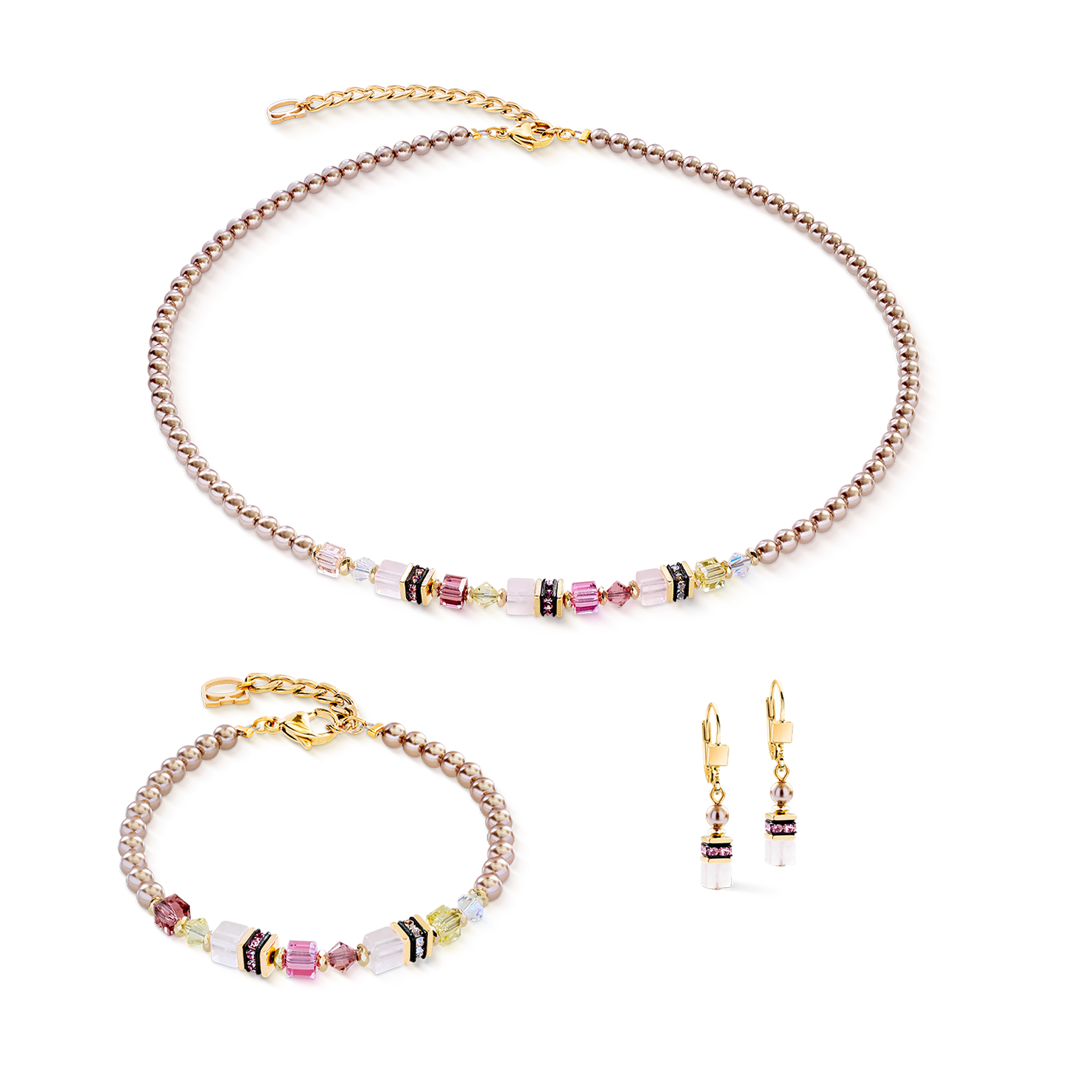 coeur-de-lion-princess-rose-glow-halskette-gold-42-cm-6-cm image 3