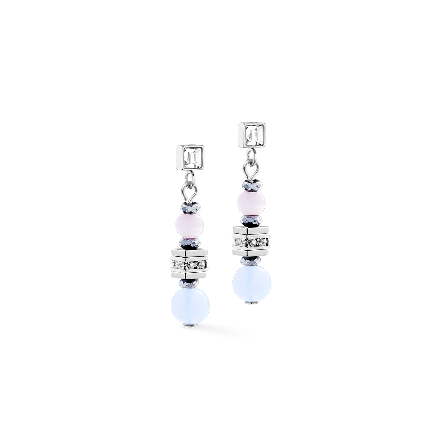 coeur-de-lion-shape-mix-nexus-ohrringe-silber-pastell-3-cm image 2