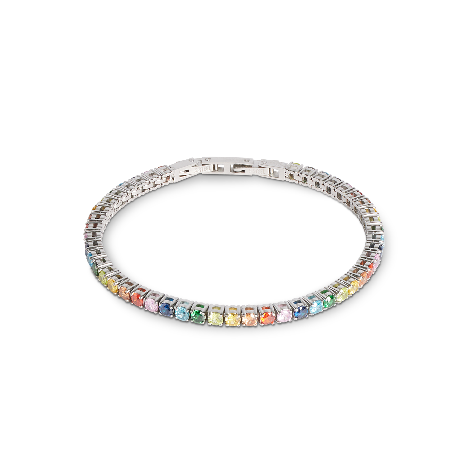 coeur-de-lion-tennisarmband-silber-multicolor-iconic-collection image 1