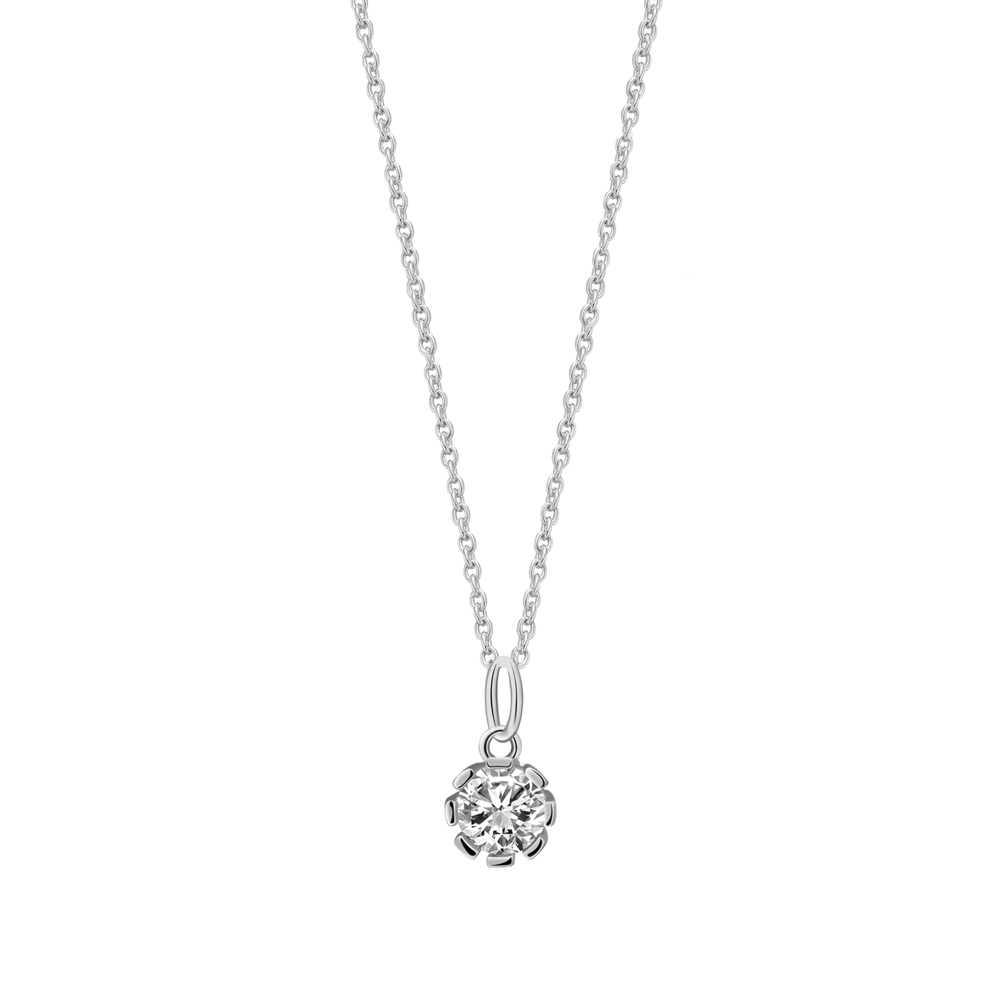 xenox-pure-essentials-halskette-925-sterlingsilber-rhodiniert-mit-zirkonia-2 image 1