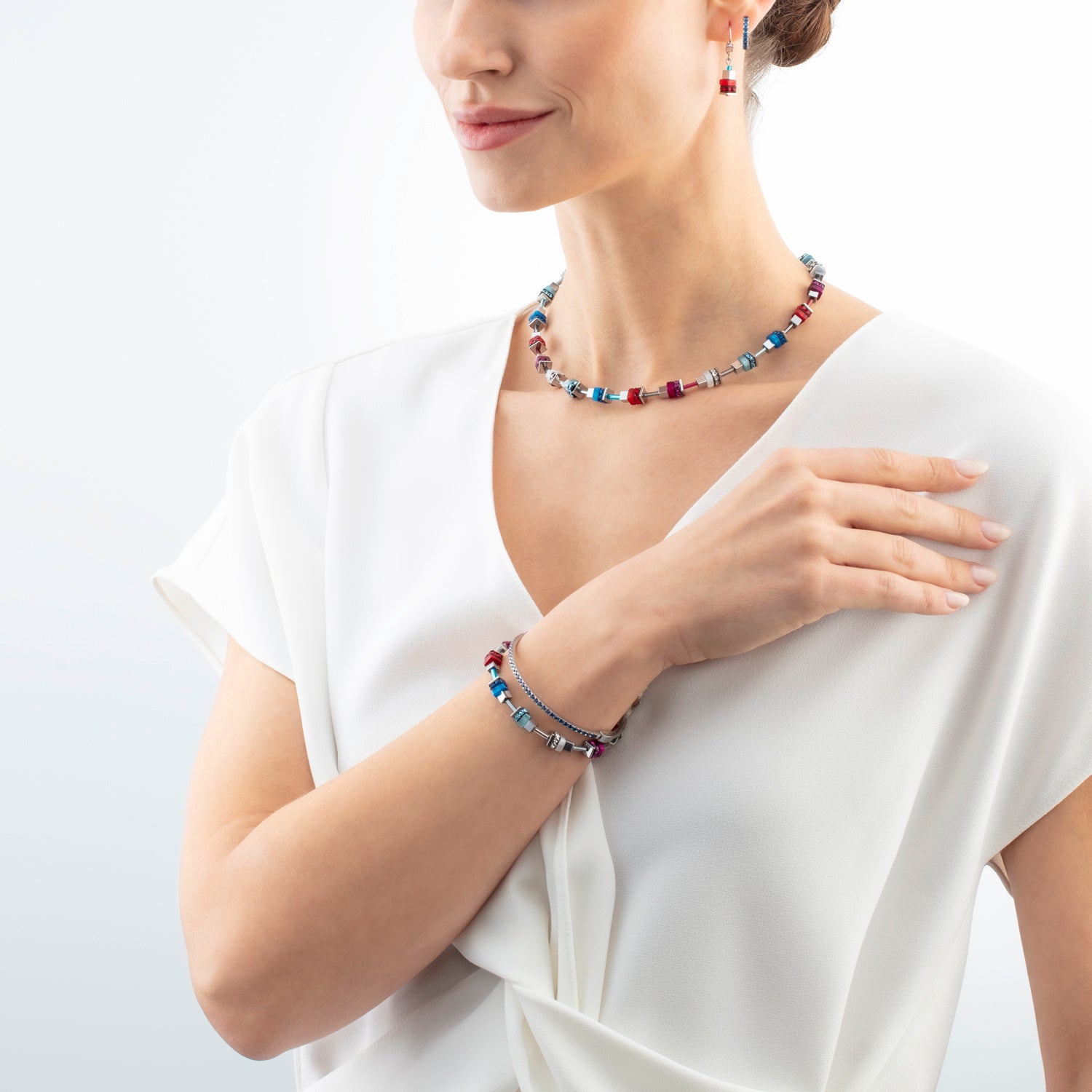 coeur-de-lion-eternal-love-armreif-silber-blau-zirkonia image 4