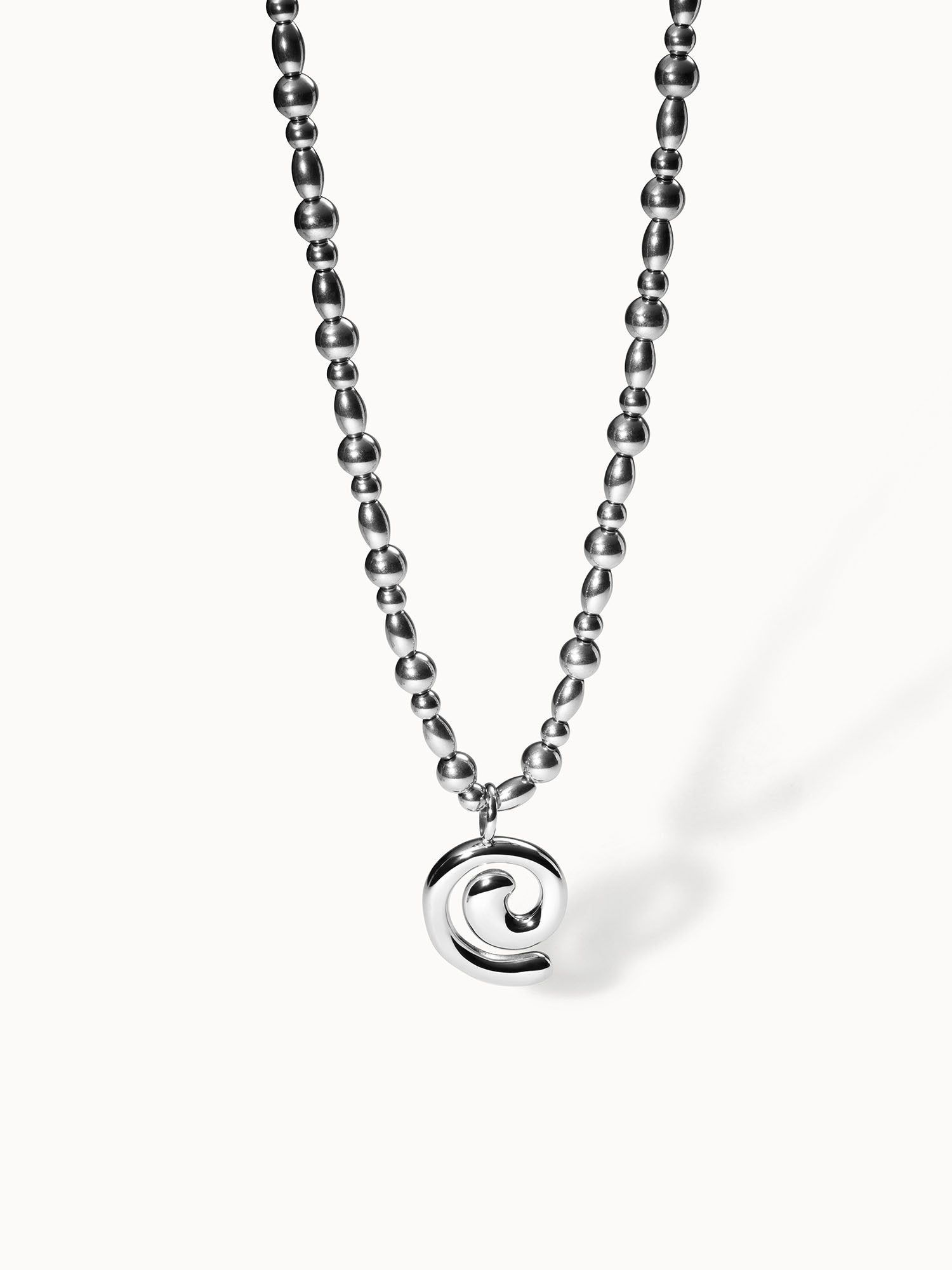 purelei-swirl-kette-mit-spiralanh-nger-statement-halskette-verstellbar-40-45-cm image 6