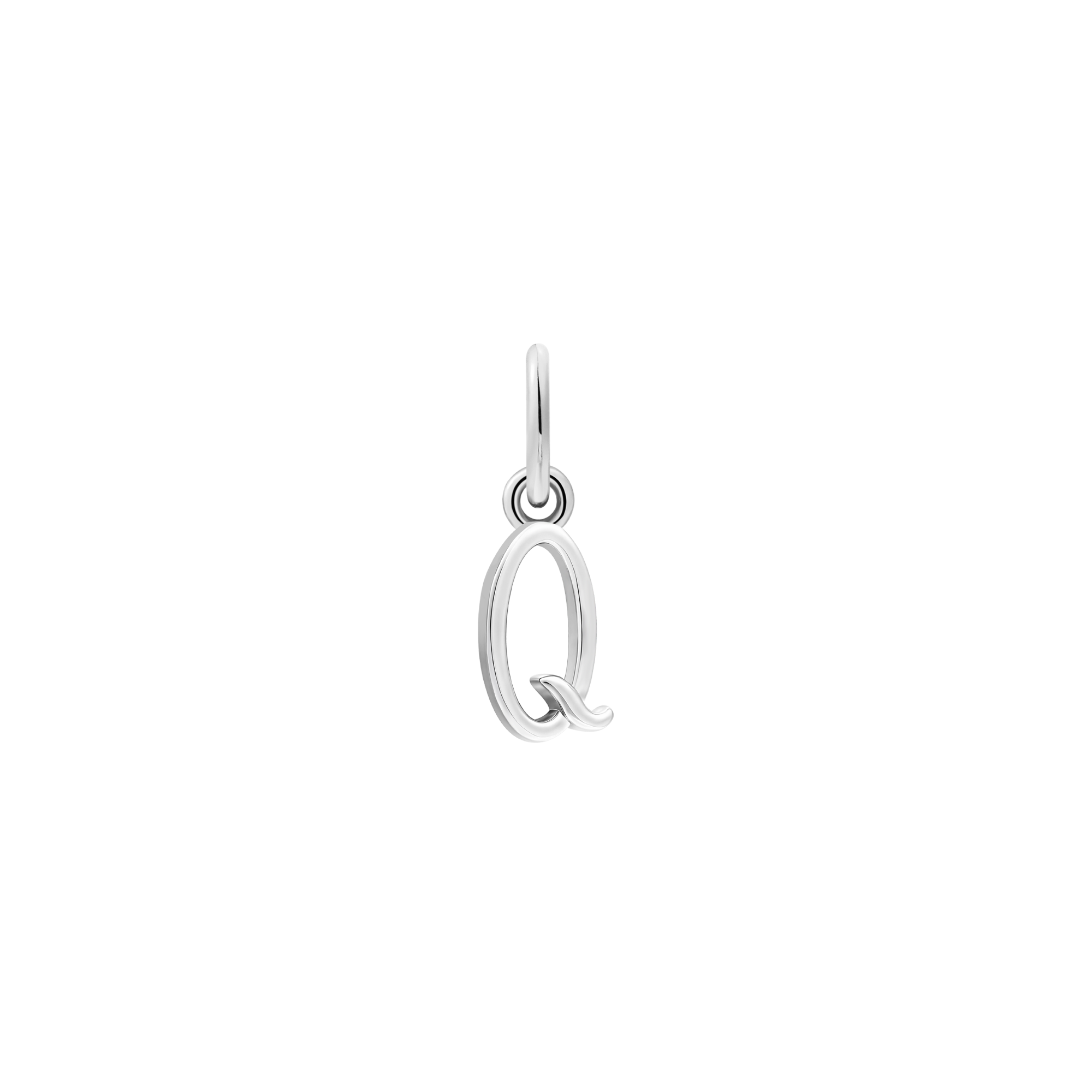xenox-q-letter-italic-charm-925-sterlingsilber-rhodiniert-buchstabe-q image 1