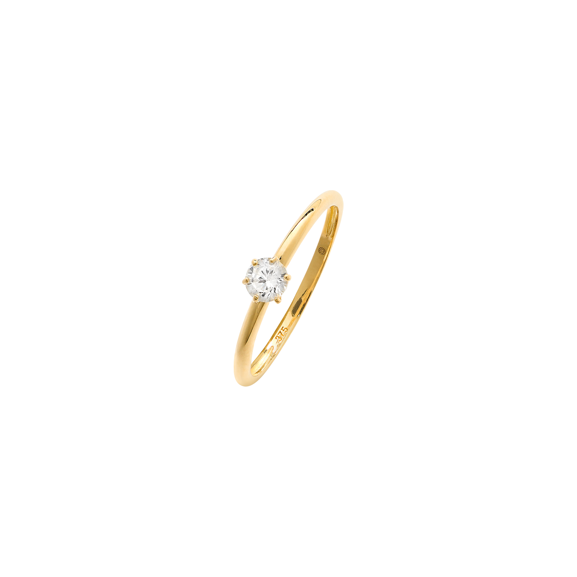xenox-fine-sola-ring-585-gelbgold-mit-zirkonia-solit-r image 1