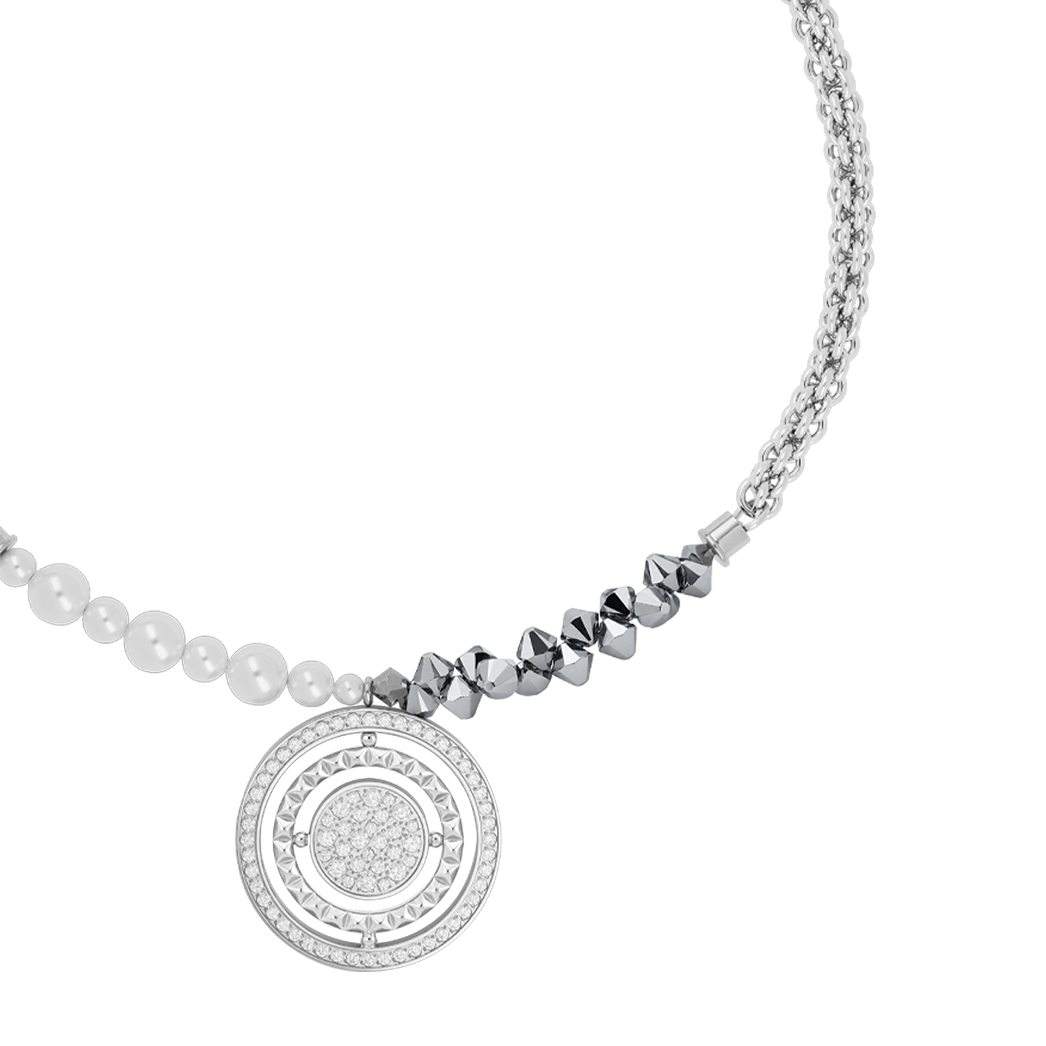 coeur-de-lion-halskette-amulett-fusion-sparkle-silber-35-mm-42-cm-6-cm image 2