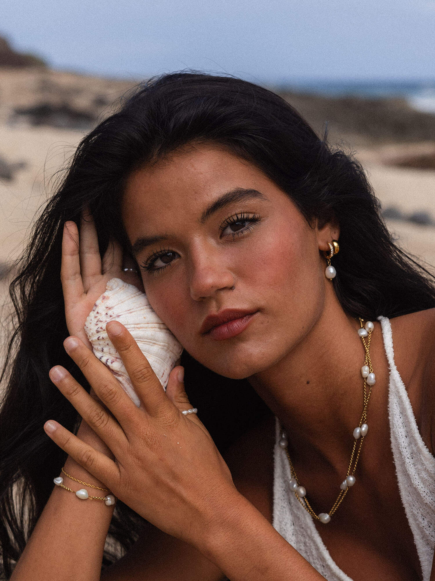 purelei-malahi-creole-creolen-mit-anh-nger-perlen-schmucksteine image 3