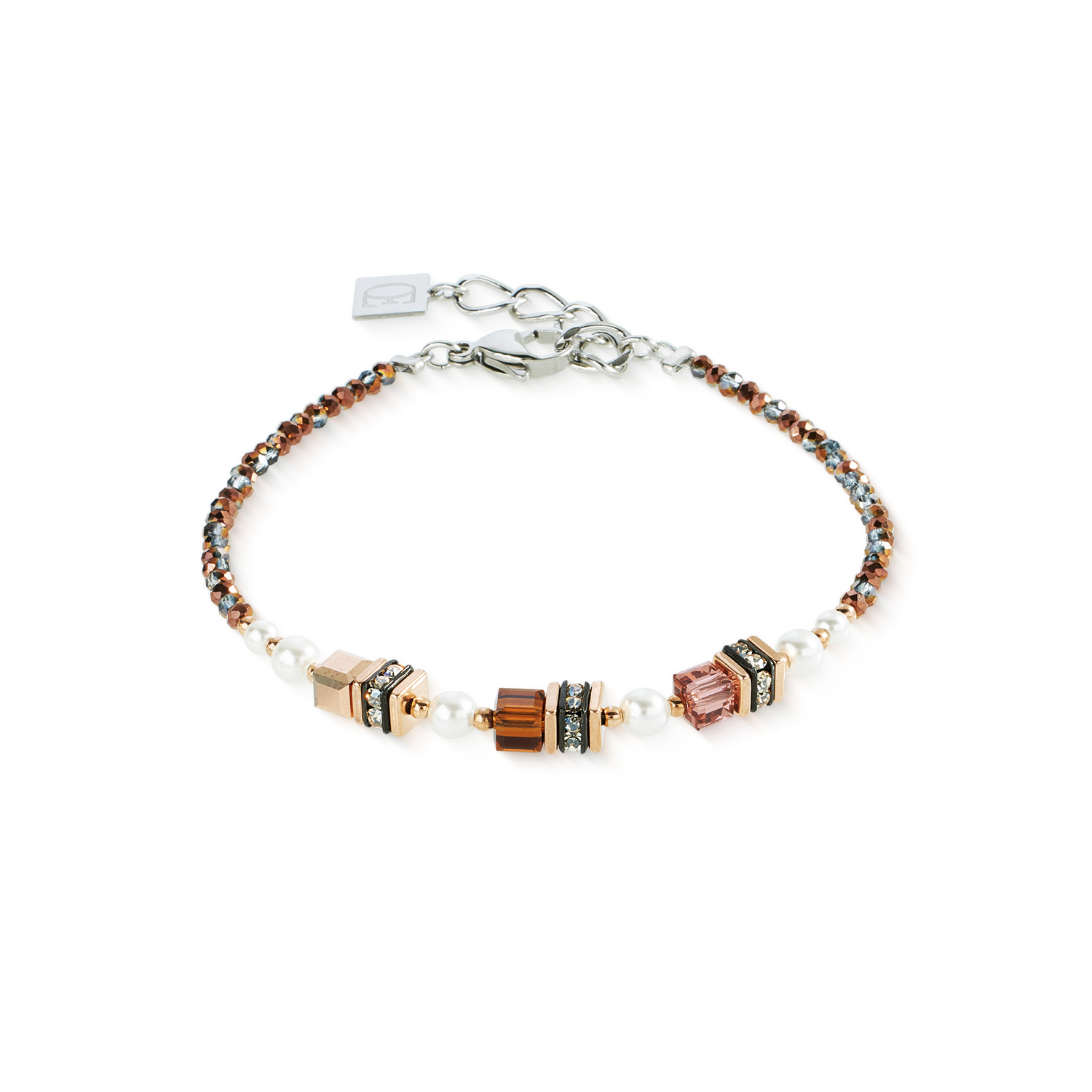 coeur-de-lion-iconic-armband-sparkling-princess-mocha-mousse image 1
