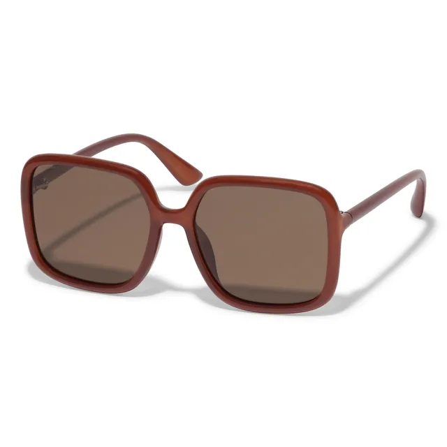 pilgrim-milan-oversized-retro-sonnenbrille-braun image 1