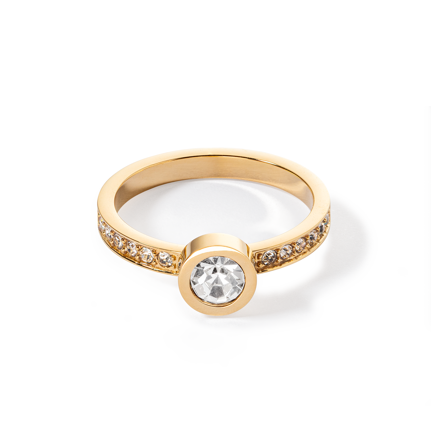 coeur-de-lion-sparkling-dots-ring-gold-kristall image 2
