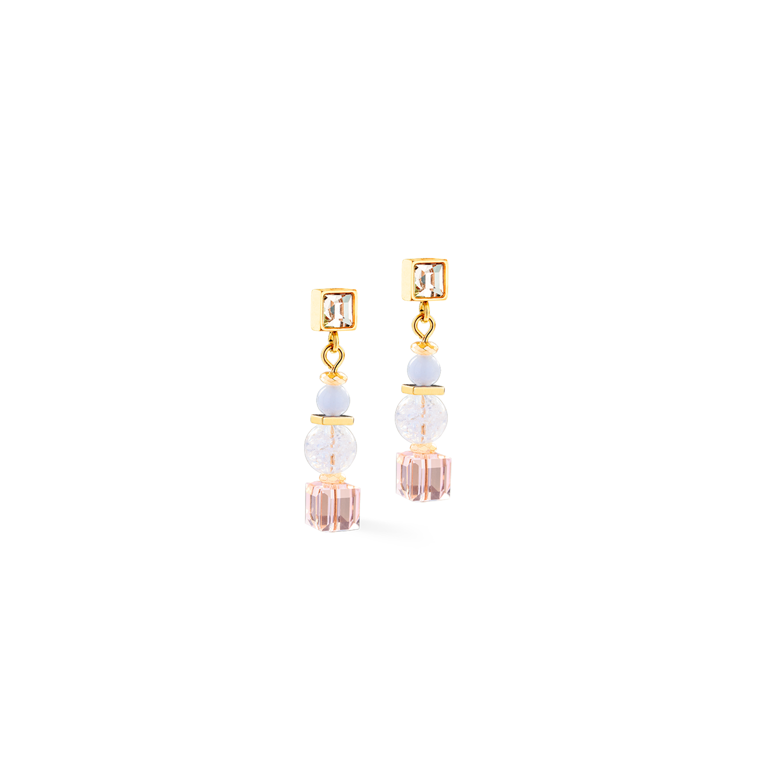 coeur-de-lion-ohrringe-cube-nexus-gold-pastell image 1