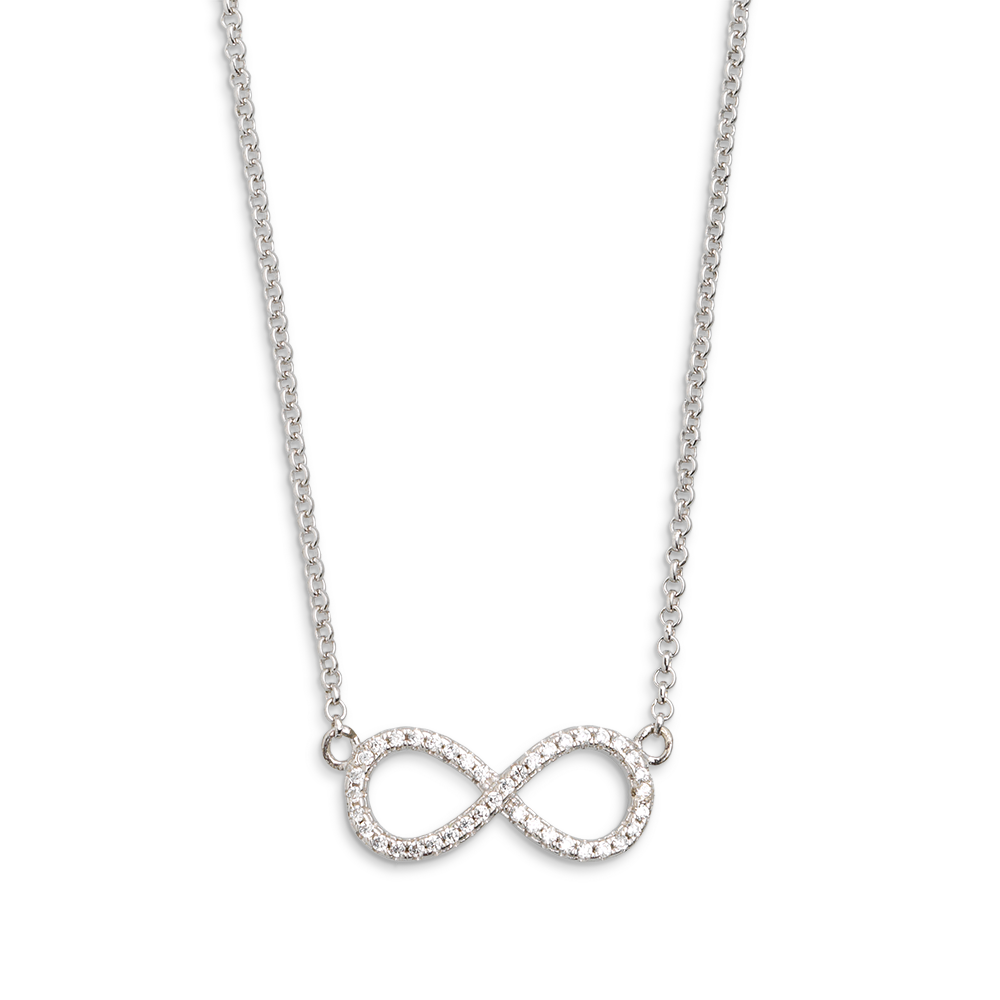 xenox-infinity-halskette-xs2765-925-sterlingsilber-rhodiniert-zirkonia image 1
