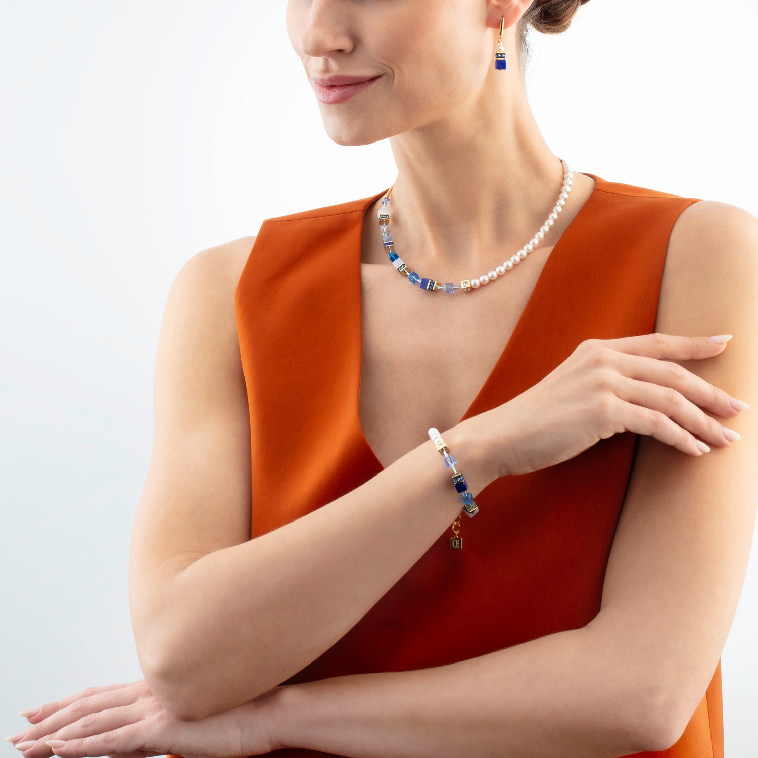 coeur-de-lion-geocube-precious-fusion-pearls-armband-blau image 4