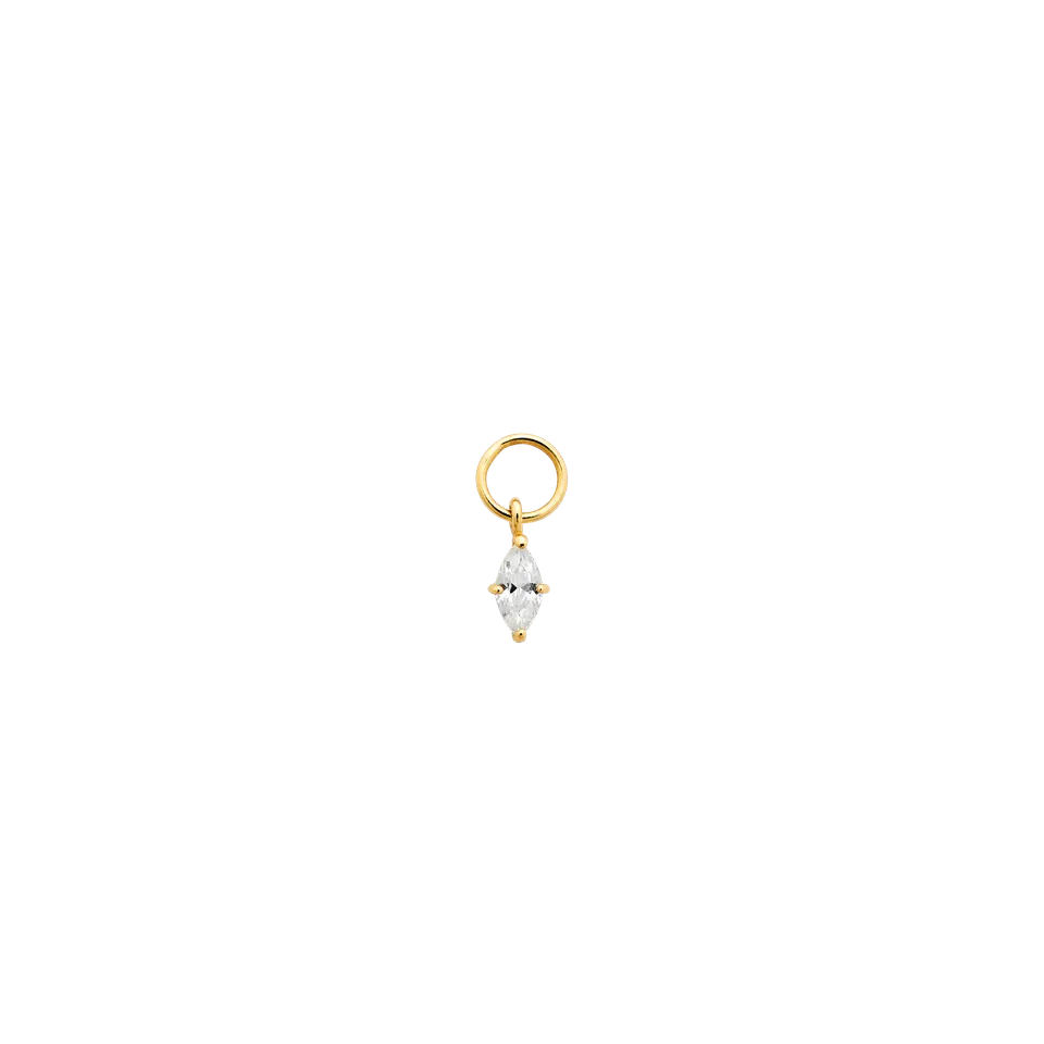 xenox-fine-spark-ohrring-anh-nger-585-gelbgold-mit-marquise-zirkonia image 1