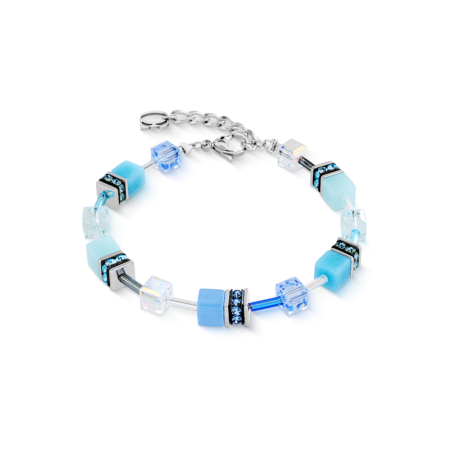coeur-de-lion-geocube-iconic-armband-aqua-blau-18-5-cm image 1