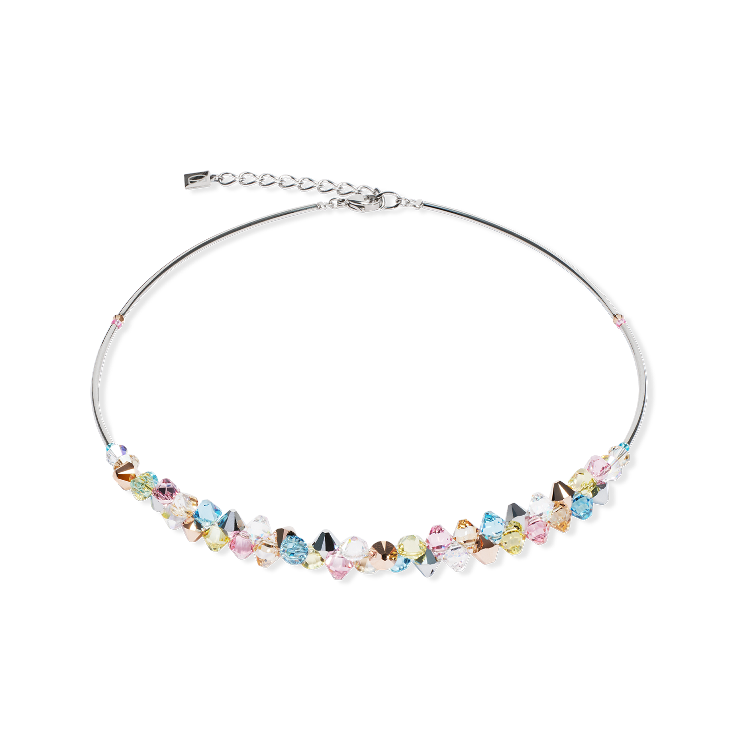 coeur-de-lion-halskette-dancing-crystals-silber-pastell image 1